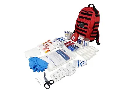 LINE2design First Aid Trauma Backpack Kit - EMS Medical Molle Bag Kit - Red • $96.95