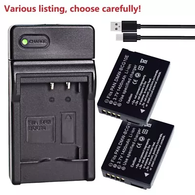 DMW-BCG10 Battery Or USB Charger For Panasonic Lumix DMC-ZS5 DMC-ZS6 DMC-ZS7 ZS8 • £5.99