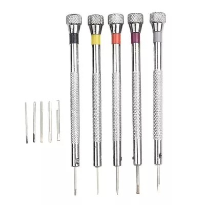 Professional 5Pcs Screwdriver Kit For Watchmakers Jewelers Electronics Repair • $23.67