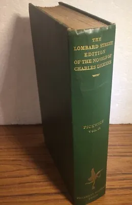 Vintage 1932 Hardback Book Pickwick Vol. II Charles Dickens Lombard St. Edition • £12.99