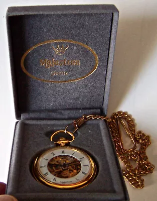 New Old Stock 1990 Majestron See-through Pocket Watch 17 Jewels Hong Kong • $69