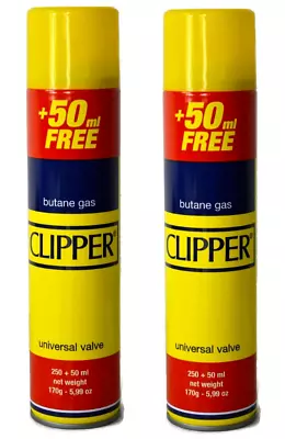 CLIPPER High Quality Universal Gas Lighter Butane Gas Fuel Fluid Refill 300ML • £5.99