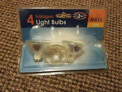 3 Halogen Light Bulbs. 700 Lumens. MR16 50W  • £1.75