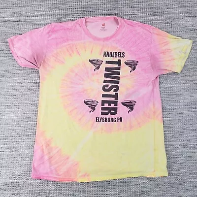 Knoebels Amusement Park Twister Ride Adult Large Tie Dye T Shirt Distressed • $13.59