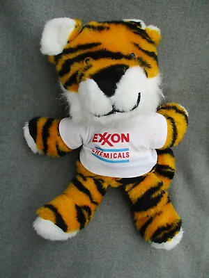 VINTAGE 1970s-1980s? EXXON CHEMICALS STUFFED PLUSH TOY TIGER MADE IN USA • $44.52