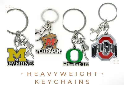 $10.95 • Buy NCAA Heavyweight Metal Keychain Keyrings