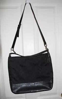 Vintage Coach Large Black  Canvas & Leather Tote New With Tags • $60.44