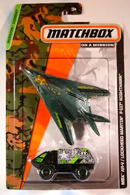 Matchbox Sky Busters Land & Air 2 Pack F-117 & Humvee MBX Mission Combat 2013 • $28