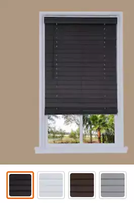 Wooden Color Faux Wood Blinds From 9.5  - 51.5  In Width Will Ship Must Contact • $10