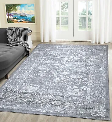 £30.99 • Buy A2Z Rug Traditional Vintage Style Distressed Floral Living Dining Room Area Rugs