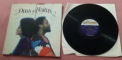 Diana Ross & Marvin Gaye LP Diana & Marvin 1973 Motown M 803V1 Vg++-ex • $11.99