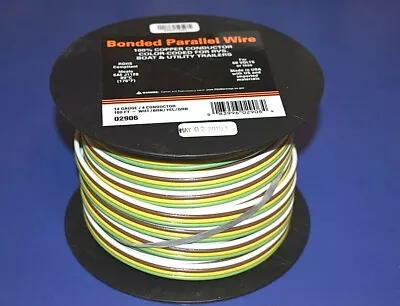 Trailer Light Cable Wiring Harness 14-4 Bonded Parallel 4 Wire 100' 14 Gauge • $87.88