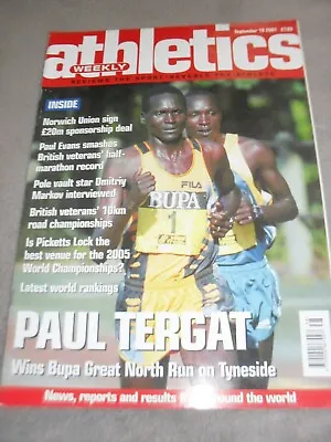 £0.99 • Buy Athletics Weekly Issue September 19th 2001,Paul Tergat,Paul Evans