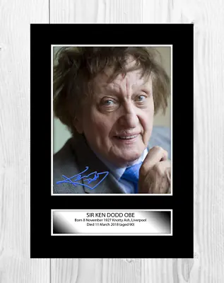 Ken Dodd (3) A4 Signed Mounted Picture Photograph Poster. Choice Of Frame. • £23.61