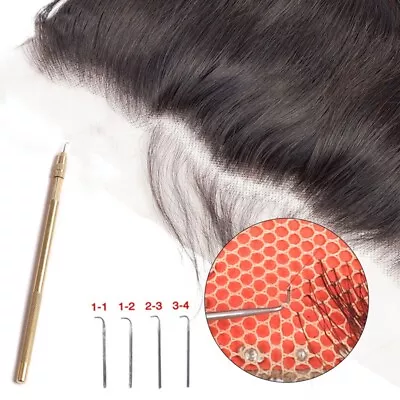 5Pcs Wig Hair Extension Hook Ventilating Needle For Wig Making Crochet Hook8418 • $8.56