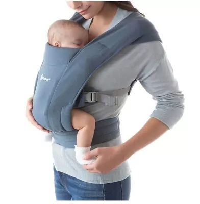 Ergobaby Embrace Baby Carrier | Oxford Blue | Papoose Sling Babywearing • £64.99