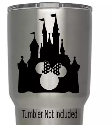 Disney Castle Minnie Mouse Decal Sticker For Yeti Tumblers 3.5  X 3.6 • $5.49