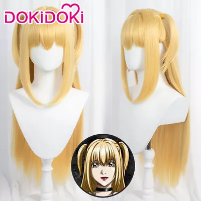 Death Note Cosplay Anime Misa Amane Yellow Wig Beauty Fashion Halloween New Gift • $37.80