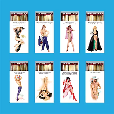 Alberto Vargas Playboy Girls. Classic Pin-Up Art. Decorative Matches Boxes 8pc. • $9.95