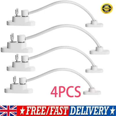 4x Security Window And Door UPVC Lock Restrictor For Baby Child Safety Cables PK • £11.89