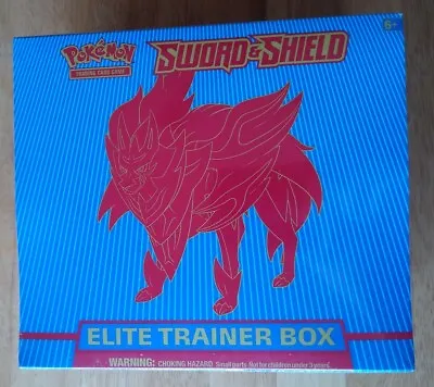Pokemon Trading Card Game Sword & Shield Zamazenta Elite Trainer Box CIB • $99.99