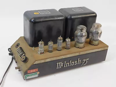 McIntosh MC-75 Vintage Tube Monoblock Audio Amplifier (ugly Untested) • $1450