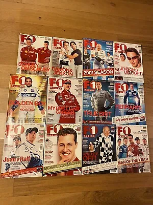 F1 Racing Magazine. Year 2001. 12 Issues Jan To Dec • £10