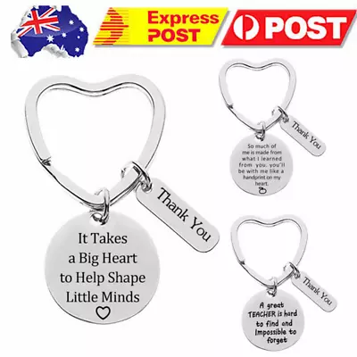 3x Gift For Teacher Keyring Best Teacher Teach Key Chain Jewellery Token Student • $12.59