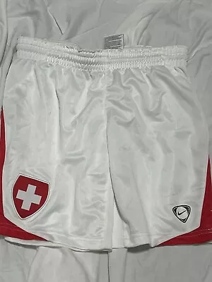 Nike Switzerland National Football Soccer Training Shorts Sz. M Age: 10/12 Youth • $7.20