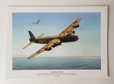 Iain Wyllie - Close Encounter - WW2 Aviation Art Print • £6.50
