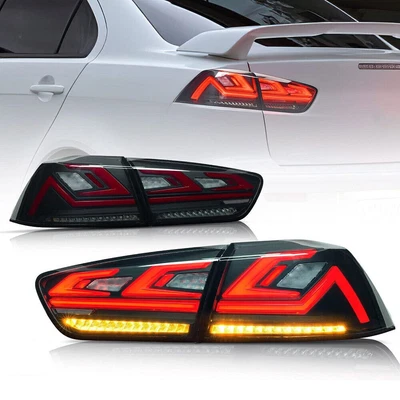$251.99 • Buy LED Tail Lights For Mitsubishi Lancer 08-17 EVO X Rear Lights Start Up Animation