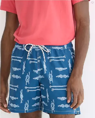 NWT - J. CREW 6'' Stretch Swim Trunk In Print With ECONYL Nylon - $89 • $24