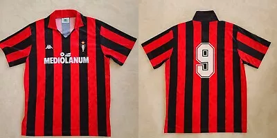 VAN BASTEN #9 AC Milan 1998 1989 1990  HOME  XL Football Shirt Maglia Calcio • $649.98