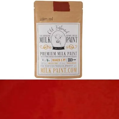 Old Fashioned Milk Paint Color: Salem Red Pint – Packaged As Powder • $18.99