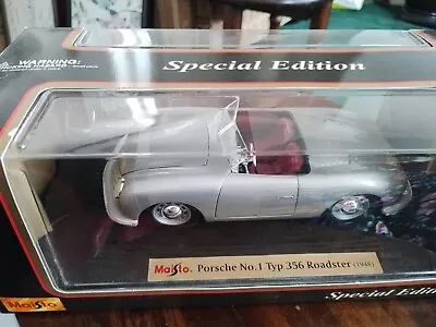 Maisto Porsche 356 No.1 Typ Roadster Silver (1948) 1:18 • £20