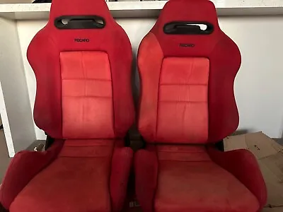 Genuine Recaro Seats SR3 Red - Part Retrimmed (Pair) • $2000