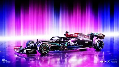 MERCEDES F1 PETRONAS AMG RACE ART WALL ART COVERING 20x30 Inch Canvas Framed  UK • £21.99