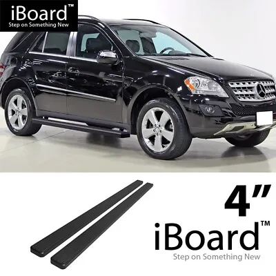 Running Board Side Step 4in Aluminum Black Fit Mercedes-Benz ML Class SUV 06-11 • $169