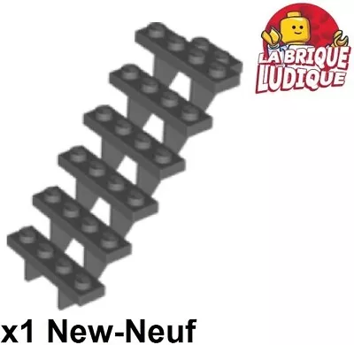 LEGO 1x Stair Walking Stairs 7x 4x6 Straight Open Dark Grey 30134 New • $4.53