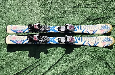 Volkl Attiva Jr Super Sport 100cm Youth Downhill Skis With Marker 4.5 Bindings • $79.95