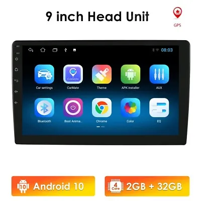 Universal 9  Android 11 Double 2DIN Car Stereo Radio MP5 Player Pad GPS Wifi 1x • $133