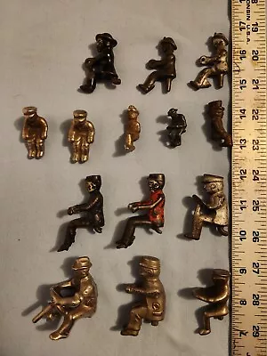 14 Antique Cast Iron Miniature Drivers For Truck Tractors And Motorcycles • $160