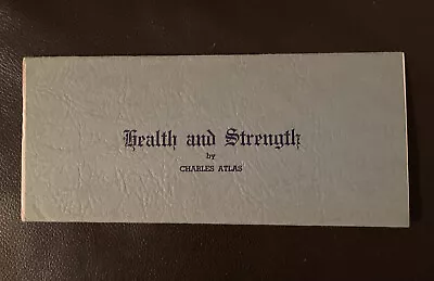 VINTAGE HEALTH And STRENGTH By CHARLES ATLAS : LESSON 11 Without Envelope • £10