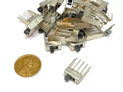 25 Pieces Slide Switch SS12F24 1P2T 3Pin 2 Position SPDT On/off Ss12f24g3 E15 • $9.65