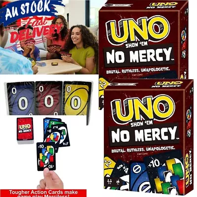 UNOs Show ‘em No Mercy Card Game For Kids Adults & Family Night Parties NEW • $12.98