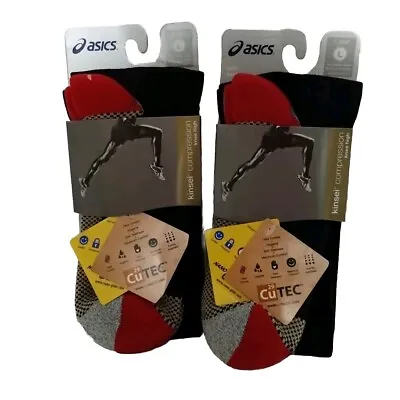 ASICS Kinsei Compression Knee High Socks Size Large Cutec29 Nano Glide Copper  • $53.70