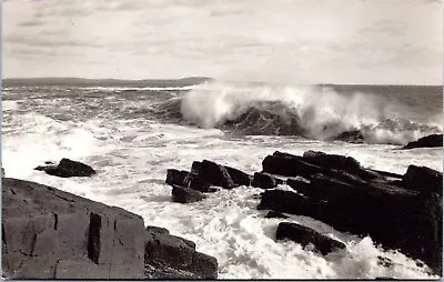RPPC Surf At Mount Desert Island Islesford Maine - 1962 Photo Postcard • $9.99