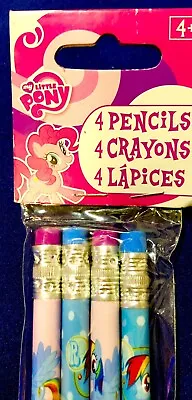 My Little Pony 4 Count Pencils ( Rare 2013 ) Hasbro- Factory Sealed-new • $5.99