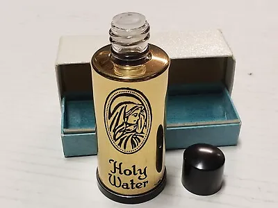NOS Antique Vintage Religious Holy Water Bottle Gold Color Creed • $14.95
