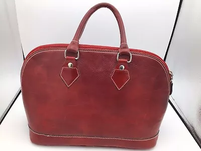 I Medici Firenze Red Leather Purse Tote Italy Bag • $29.95